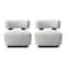 Manhattan Comfort Bartow Accent Chair in Ivory and Black, 2PK 2-AC017-IB - alternate 3
